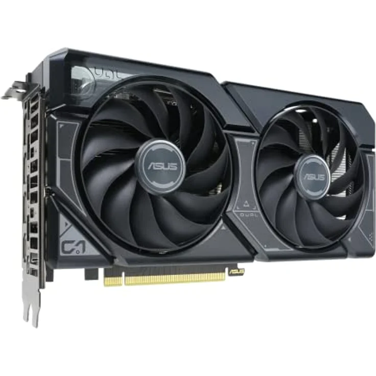 ASUS Dual GeForce RTX 4060 Ti OC Edition 16GB GDDR6 Gaming Grafikkarte (Nvidia RTX4060 Ti DLSS 3, PCIe 4.0, 1x HMDI 2.1a, 3x DisplayPort 1.4a, schwarz, DUAL-RTX4060TI-O16G) – Bild 1
