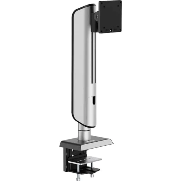 SpeaKa Professional SP-MM-1040 Monitor-Tischhalterung, höhenverstellbar, drehbar & neigbar, 43,2cm (17") - 124,5cm (49"), Schwarz/Silver