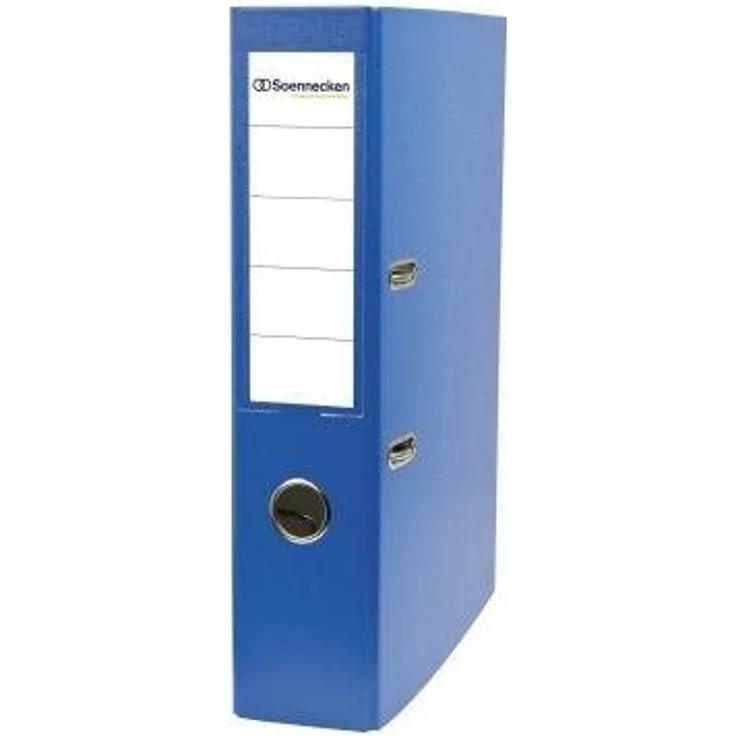Soennecken Aktenordner Ordner Rückenbreite: 70 mm Verwendung für Papierformat: DIN A4, abwischbar, strapazierfähig, blau – Bild 1