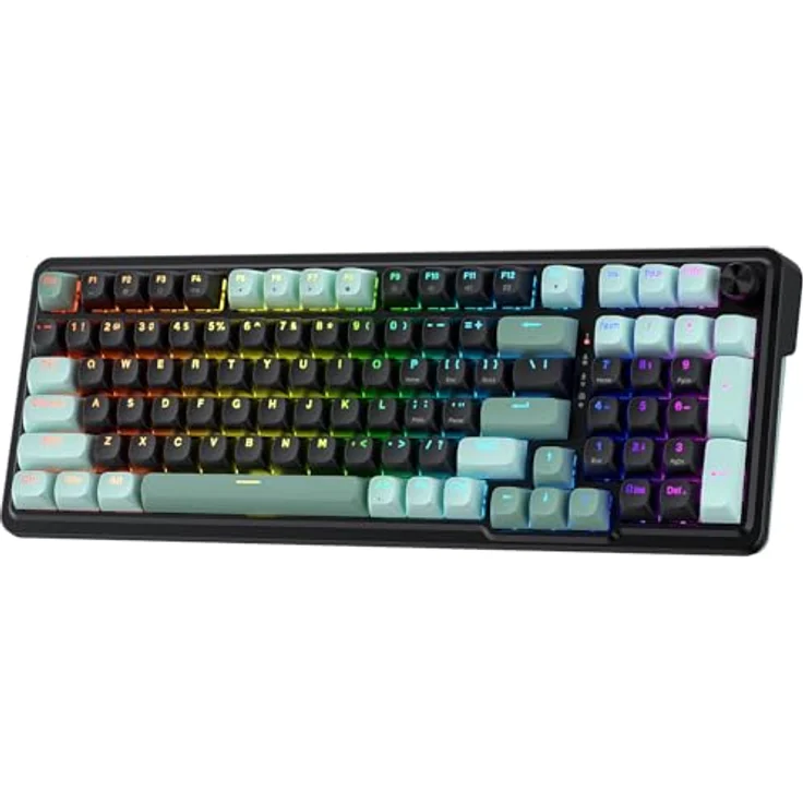 Redragon K686BG-RGB-M, Kabelgebundene Gaming-Tastatur mit Magnetic-mechanical Key Switch und RGB-Beleuchtung, Schwarz – Bild 1
