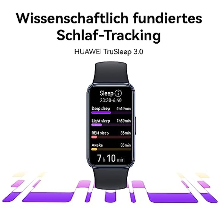 HUAWEI Band 8 Smartwatch, Ultraflaches Design, Schlaf-Tracking, 2 Wochen Akkulaufzeit,Gesundheits- und Fitness-Tracker, Kompatibel mit Android & iOS, Midnight Black – Bild 4