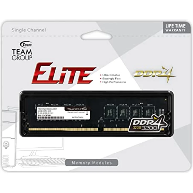 DDR4 32GB PC 3200 Team Elite TED432G3200C2201 - Preisvergleich – Bild 4