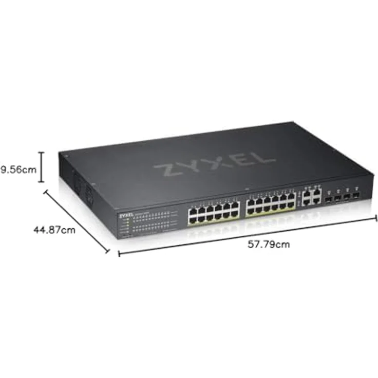 Zyxel Gigabit Ethernet Smart-Managed PoE+ Switch mit 24 Ports, einem Budget von 375 Watt und 4 Gigabit-Combo-Ports und Hybrid Cloud-Modus, Lifetime [GS1920-24HPv2] – Bild 8