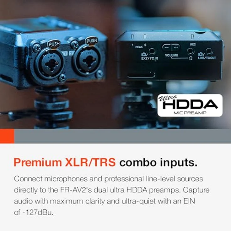 Tascam FR-AV2, 2-Kanal Feldrecorder mit 192 kHz Aufnahme, Bluetooth-Monitoring und XLR/TRS Eingängen – Bild 6