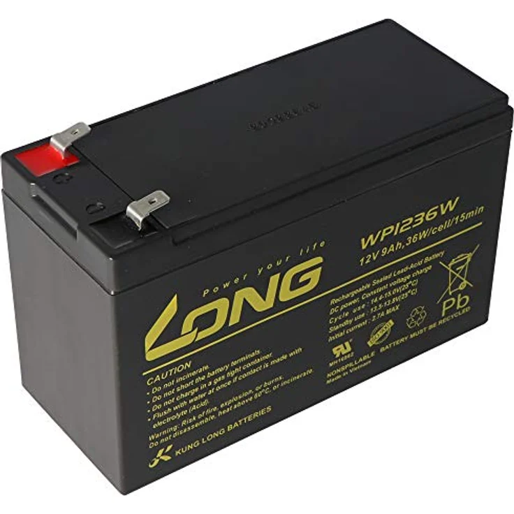 Kung Long Steripower Desinfektionsgerät Akku, 12V Blei Akku mit 9Ah Kapazität, schwarz – Bild 7