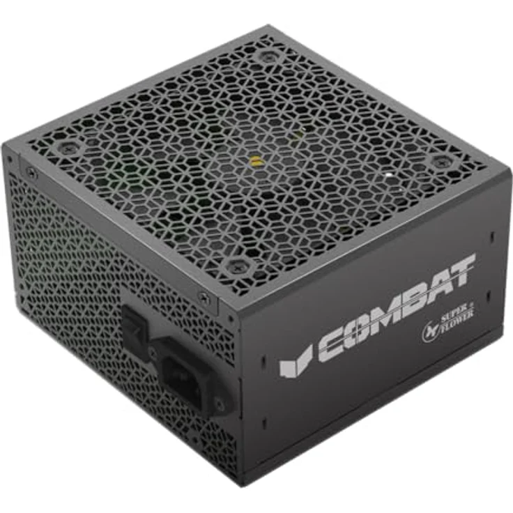 Super Flower Combat FG 750 W 80+ Gold, voll modular, ATX 3.1/PCIe 5.0, W/12 V-2x6 Kabel, FDB-Ventilator, SF-750C12FG, schwarze Version – Bild 1