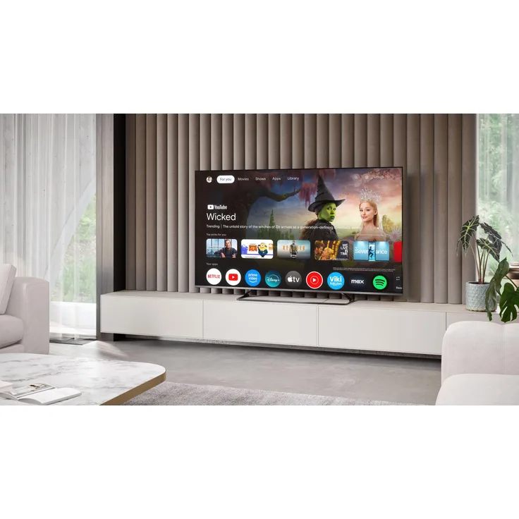 Sharp 65JP7265E, 65 Zoll 4K QLED MiniLED Fernseher mit Google TV, Dolby Vision, Harman Kardon und HDMI 2.1