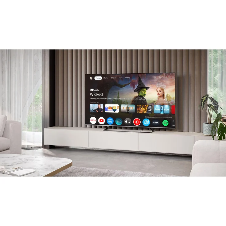 Sharp 65JP7265E, 65 Zoll 4K QLED MiniLED Fernseher mit Google TV, Dolby Vision, Harman Kardon und HDMI 2.1
