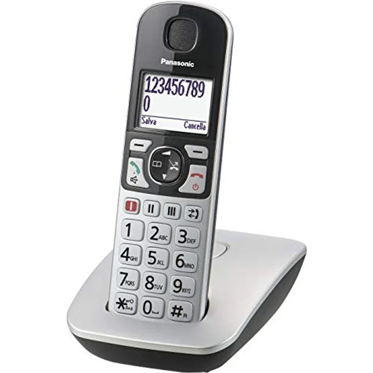 Panasonic KX-TGE510JTS Telefon DECT Anrufer-Identifikation Silber Telefon – Bild 3