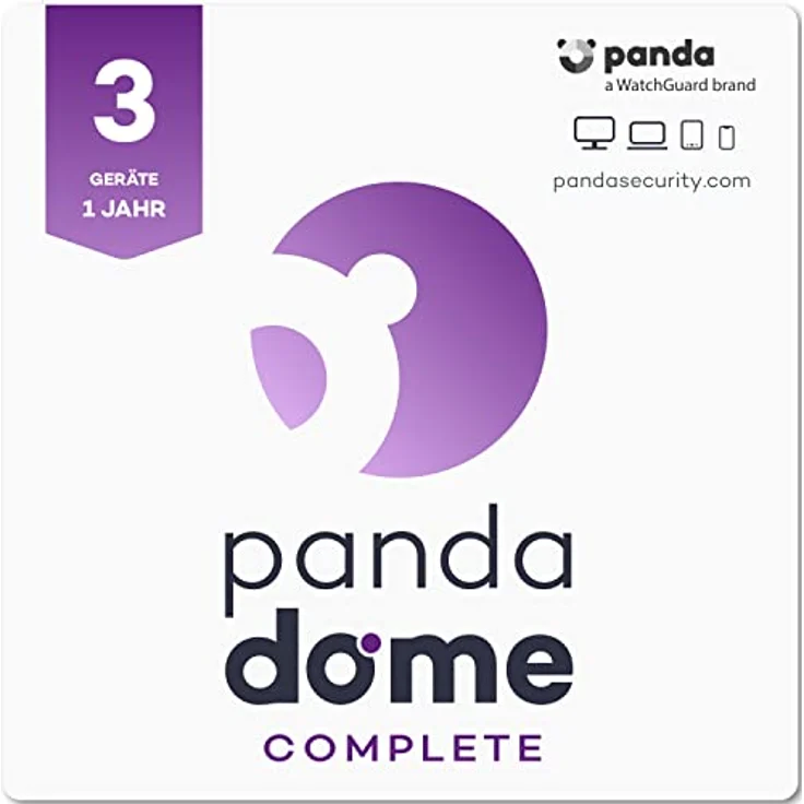 Panda Dome Complete 2023 – Virenschutz | 3 Geräte | 1 Jahr | VPN | Anti-Ransomware | Kindersicherung | Sicheres Online-Banking | Diebstahlsicherung | Password Manager | Dateiverschlüsselung – Bild 1