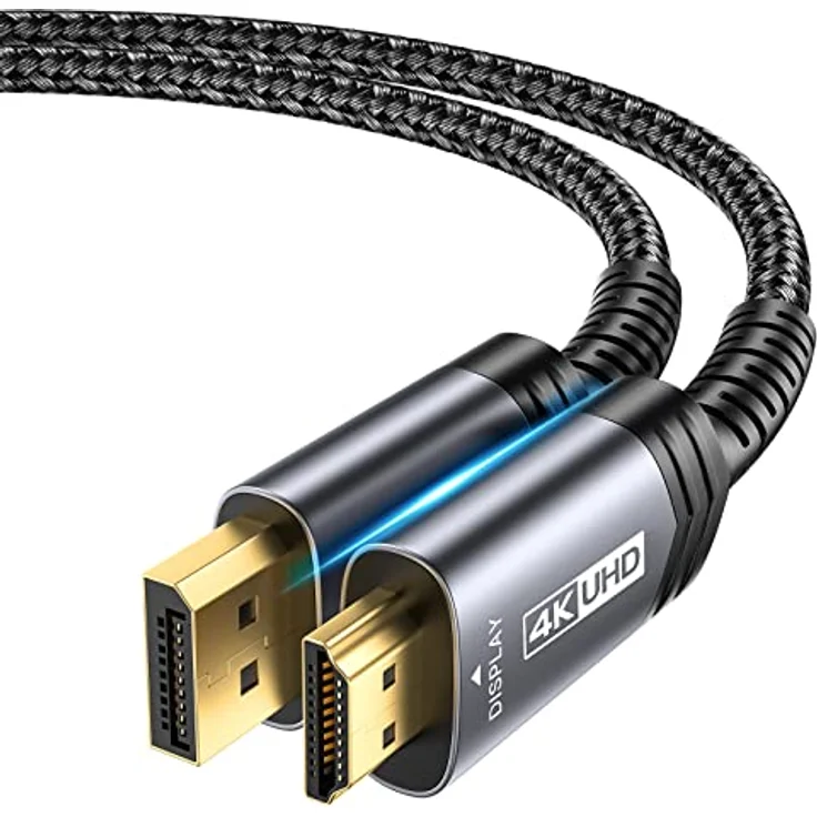 Exertis DisplayPort 1.2 Adapterkabel St. HDMI St. schwarz 2.0 - Kabel - Digital/Display/Video, 128059 – Bild 1