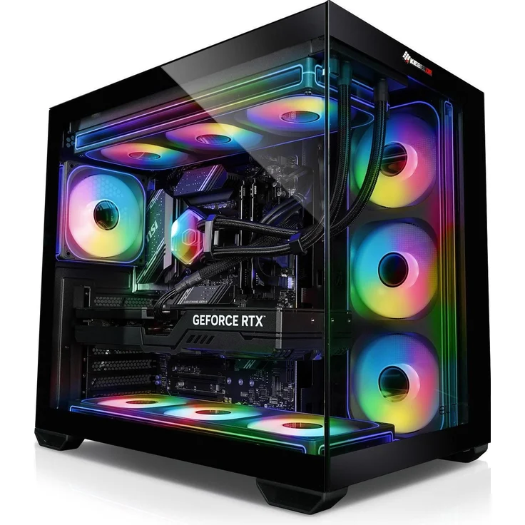 Kiebel Panorama 14, Desktop-PC mit leistungsstarker Hardware, Schwarz