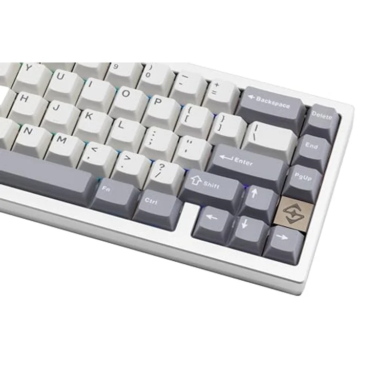 CutiePcs WOBKEY Zen 65 Mechanische Tastatur, CNC-Aluminiumgehäuse, Hot-Swappable, Tri-Mode (BT/2,4G/USB-C), RGB-Beleuchtung, QMK/VIA, für Mac & Windows geeignet (Lite Silber) – Bild 3