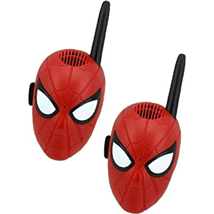 ekids SM-202 Spider-Man Walkie Talkie für Kinder, Rot