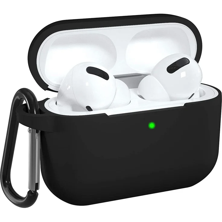 AVANA Kopfhörer-Schutzhülle für Apple AirPods (3. Generation) 360° Cover Case, Slim Fit, Ladecase Tasche, Schwarz