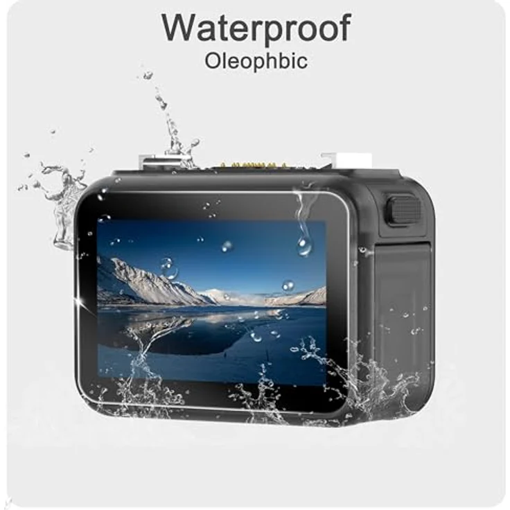 FiTSTILL Displayschutzfolien-Set für DJI Osmo Nano, 9H gehärtetes Glas, 0,28 mm dick, ölfreies/hydrophobes Material, 3er Set – Bild 5