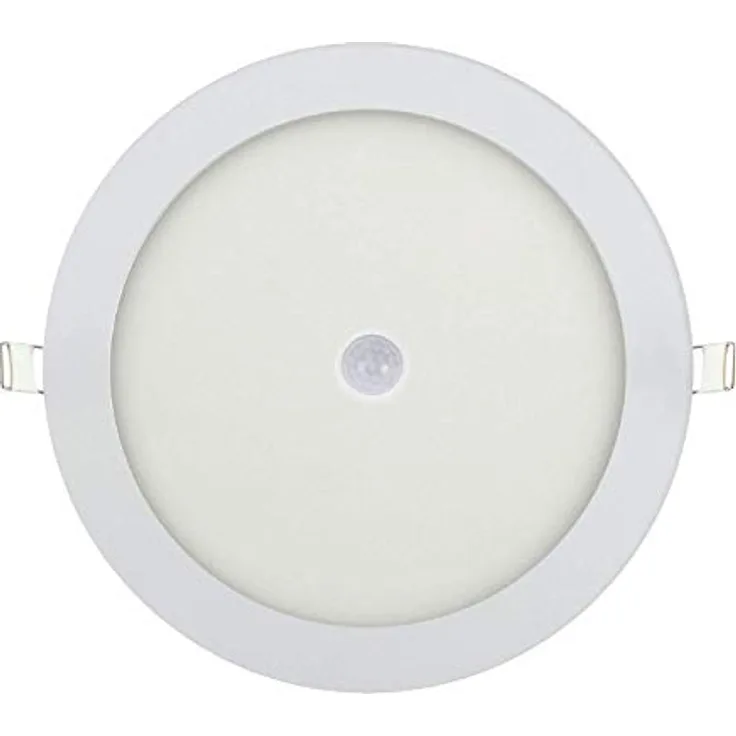 ENERGMiX 24w LED Slim Panel mit Bewegungsmelder Einbauleuchte Panelleuchte Deckenlampe Deckenleuchte Rund Ø 240mm Kaltweiß - Ultra Slim, 6000K Kaltweiß, 1680 Lumen, Direkt Anschluss an 230V