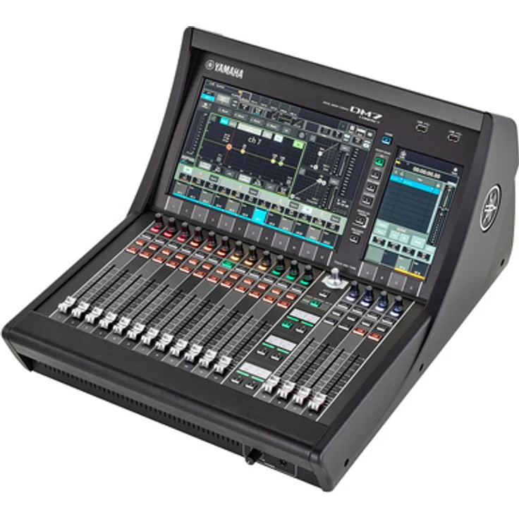Yamaha DM7 Compact, Digitalkonsole mit 72 Mono Eingängen, 48 Mix Busse, 12 Matrix Busse, 12,1" Multi Touch Screen, 16 Touch-Sensitive Faders, Dual Power Supply, schwarz
