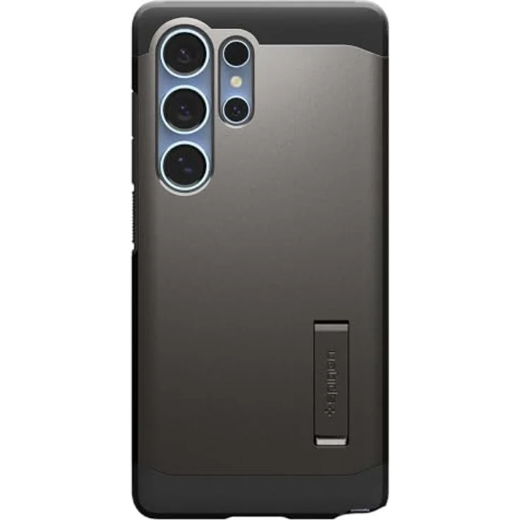 Spigen Tough Armor (AI) MagFit Hülle für Samsung Galaxy S25 Ultra, Kompatibel mit MagSafe -Gunmetal, Doppelschichtige Schutzhülle mit Kickstand und integriertem Magnet – Bild 4