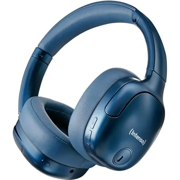 Intenso O400HA Over-Ear Kopfhörer - Hybrid Active Noise Cancelling, bis zu 75 Stunden Laufzeit, Bluetooth 5.3, blau – Bild 1