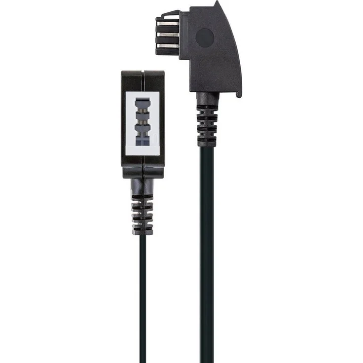 Schwaiger TVL6327 533 Verlängerungskabel, TEA-U Stecker, 600 cm, für TAE-F und TAE-N Geräte