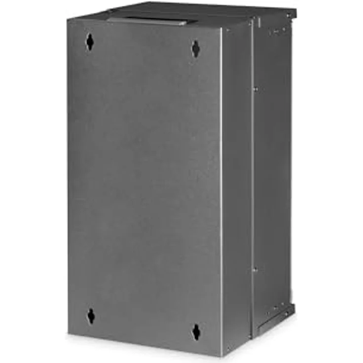 DIGITUS Netzwerk-Schrank 10-Zoll -12HE - Wandmontage - unmontiert - HxBxT 591x316x298mm - Traglast 30 kg - Nutztiefe 254mm - IP20 Schutzklasse - Schwarz – Bild 3