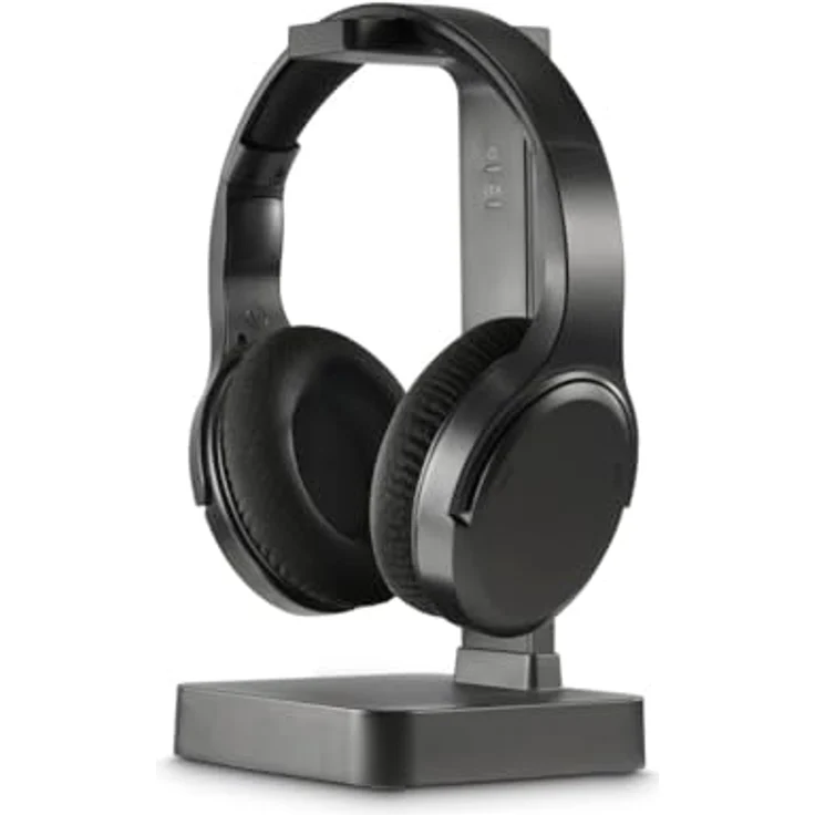 Hama TV Kopfhörer Over-Ear mit 2,4 GHz Funkstation und Bluetooth, Lautstärkeregler, geschlossene Bauweise