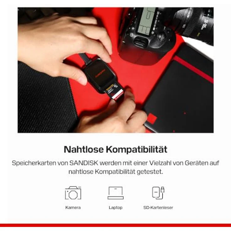 SanDisk SDXC Extreme PRO, UHS-II V90, 128 GB, bis zu 310 MB/s Schreibgeschwindigkeit – Bild 7