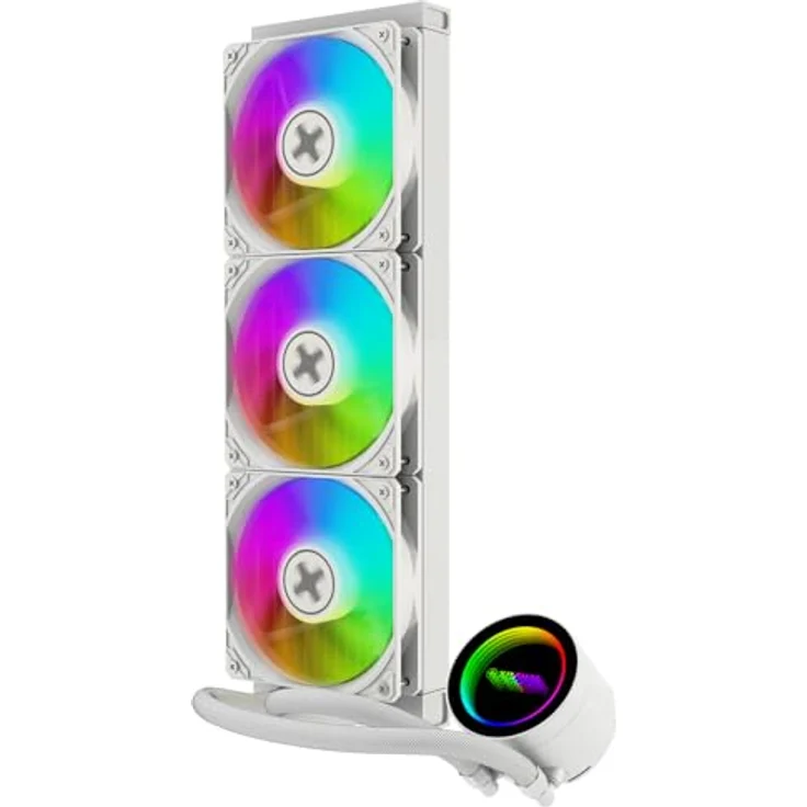 Xilence LiQuRizer LQ360W ARGB, All-in-One CPU Wasserkühler mit 120-mm-Lüftern, Kupferkühlkörper und Aluminiumradiator, Mehrfarbig – Bild 4