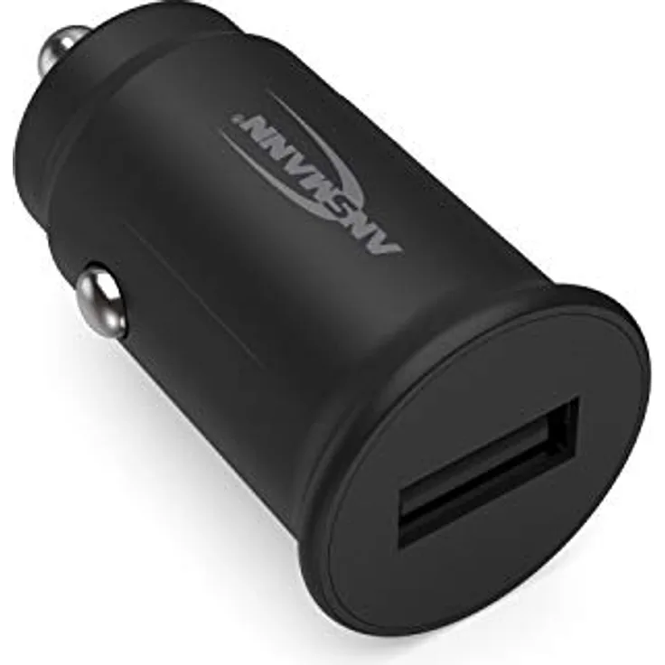 ANSMANN Kfz Auto USB Ladegerät Mini 1-Port 1.0A, USB-A, für PKW & LKW (12V / 24V), 5W Leistung, extrem kompakt, ohne LED, kompatibel mit Apple iPhone, Samsung Galaxy, Huawei, etc