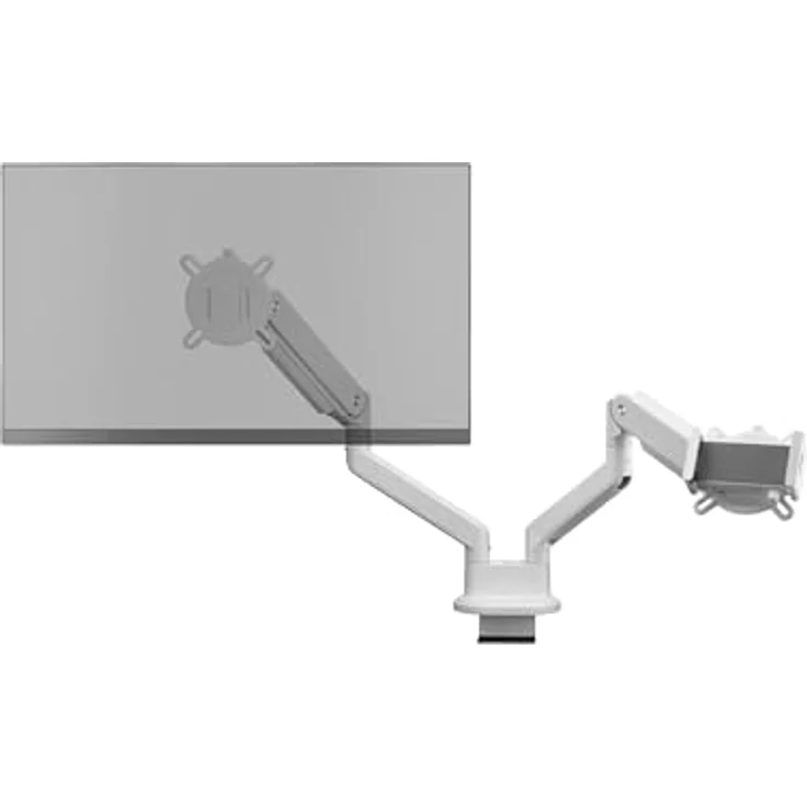 One For All Tablethalterung für Monitorarm, VESA-kompatibel, sichere Befestigung, weiß – Bild 4
