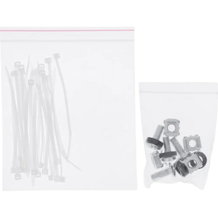 InLine Patchfeld 16-Fach Keystone, 19" 1HE, Rackmontage mit 3 Kabelbügeln, Grau, 76822A – Bild 3