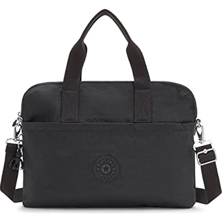 Kipling ELSIL, Laptoptasche, 13 Zoll, Wasserabweisend, 39.5 cm, Black Noir