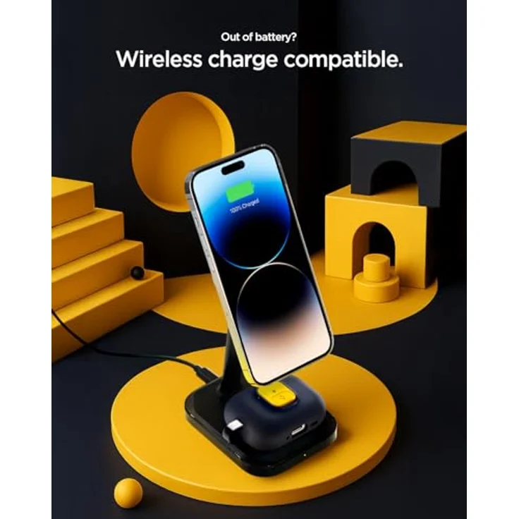 Spigen Nano Pop Hülle Case für AirPods Pro 3. Generation (2025), Blaubeer Navy, mit Secure Lock Clip und Karabiner – Bild 4