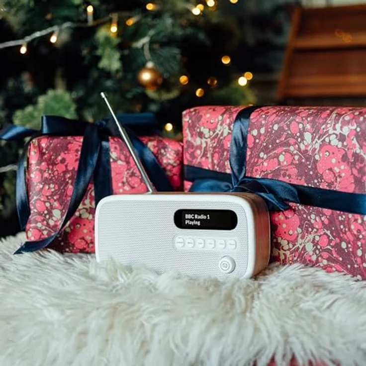 VQ Dexter, DAB/DAB+ Digitalradio & FM Radio in Eiche mit Bluetooth, 60 Speicherplätzen, 3W Lautsprecher – Bild 4