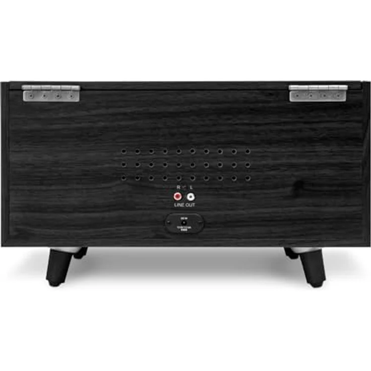 Victrola VTA-830SB-BLK-INT, Vollautomatischer Plattenspieler mit Bluetooth-Streaming, 3 Geschwindigkeiten und integriertem Kassettendeck, Schwarz – Bild 4