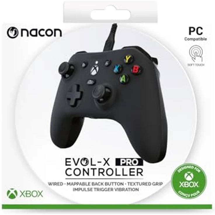 Nacon Xbox Controller EVOL-X PRO, Schwarz, Impulse Triggers, Rumble Motors, Share Button – Bild 10