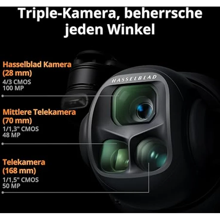 DJI Mavic 4 Pro Fly More Combo, Drohne mit 100 MP Hasselblad-Kamera, 30 km Videoübertragung, 51 Min. Flugzeit, DJI RC 2 und Ladestation – Bild 2