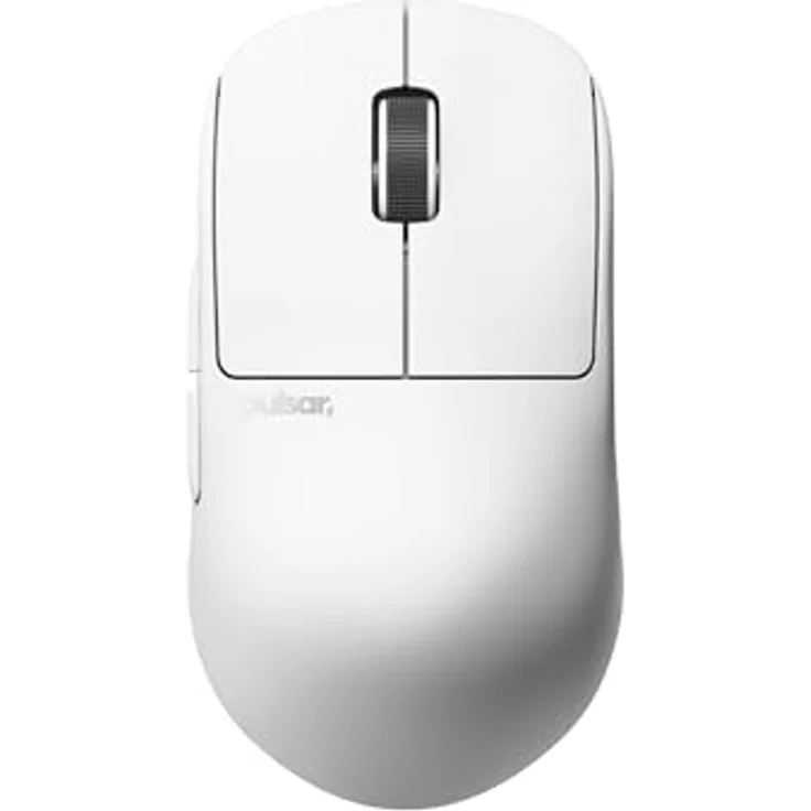 Pulsar X2H CRAZYLIGHT Medium Wireless Gaming Maus, 32.000 DPI, 8K Polling, Uyuni White – Bild 1