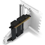 Nzxt Vertical GPU Mounting Kit-AB-RH175-W1-175 mm PCIe 4.0x16 Riser-Kabel – GPU-Halterung Robuste Stahlhalterung, Schwarz/Weiß