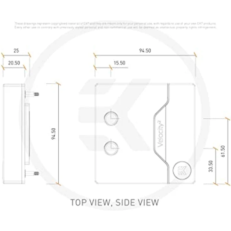 Odestar EK Water Blocks compatible EK-Quantum Velocity² D-RGB CPU Wasserkühler - Intel 1200, Full Nickel, Flexible Gestaltung, Qualität/Haltbarkeit – Bild 4