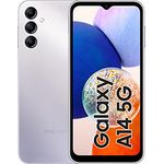 Samsung Galaxy A14 5G, Android Smartphone, 6,6 Zoll Dynamic AMOLED Display, 5.000 mAh Akku, 64 GB/4 GB RAM Handy in Silver inkl. 30 Monate Herstellergarantie 