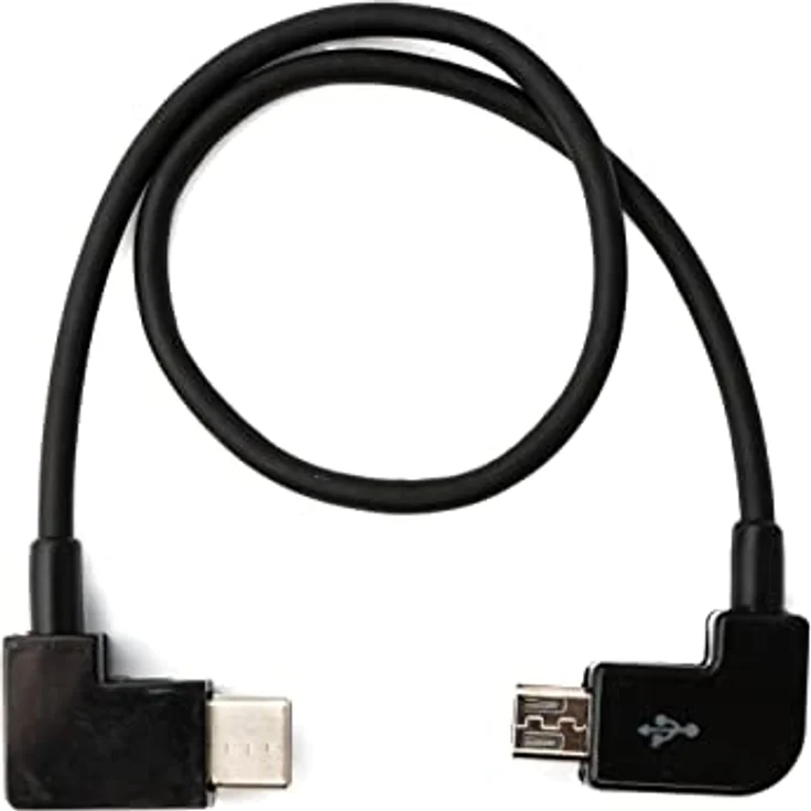 System-S USB Kabel 3.1 Typ C auf Micro USB rechts Winkel 30cm 10069061986264 – Bild 3