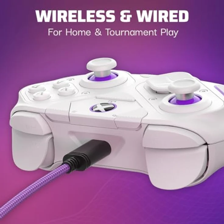 PDP Victrix Pro BFG drahtlos Controller: White For Xbox Series X|S, Xbox One, and Windows 10/11 PC – Bild 5