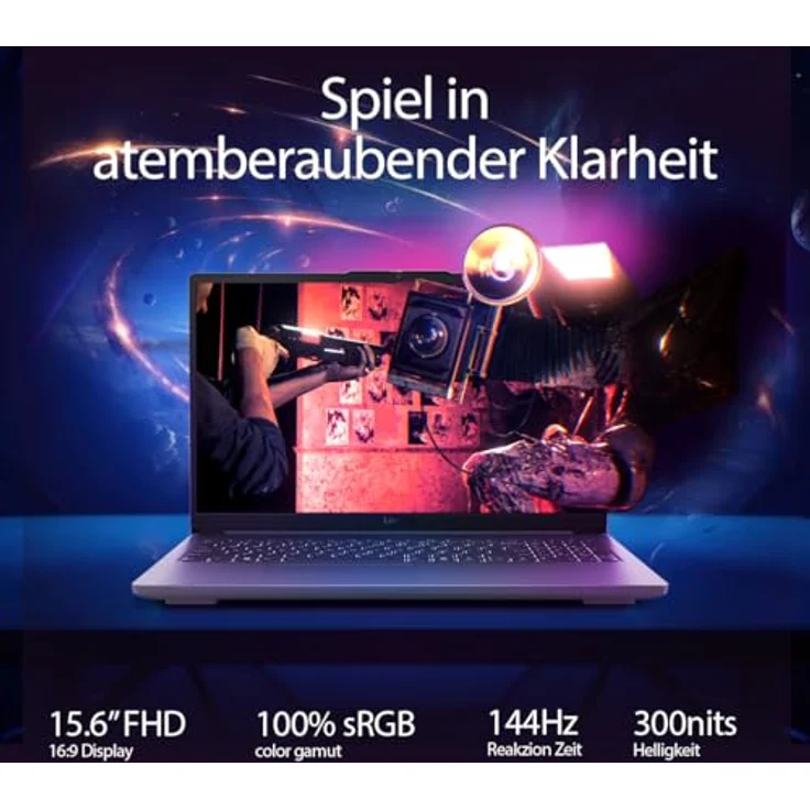 Lenovo LOQ Gaming Essential Laptop | 15,6" Full HD 144Hz Display | Intel Core i7-12650HX | 16GB RAM | 1TB SSD | NVIDIA RTX 4050 | grau | AI Chip LA1 | 3 Monate Premium Care – Bild 3