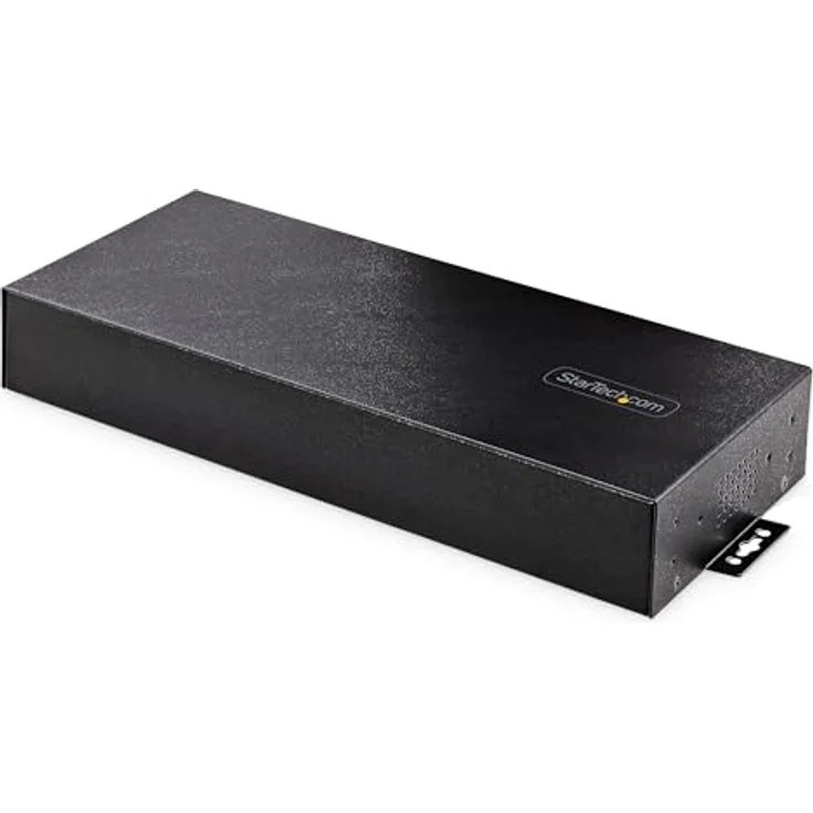 StarTech.com 16-Port Industrie USB 3.0 Hub mit Netzteil, 5Gbps Verteiler/Mehrfachstecker für DIN/Rack, Dual-Host USB Switch, Metallgehäuse, ESD-Schutz, 160 W Netzteil – Bild 2