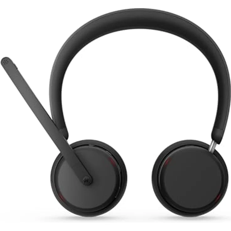 Lenovo 6550, On-Ear Headset mit Bluetooth 5.3, ANC, Dual-Mikrofon, Geräuschunterdrückung, schwarz – Bild 4