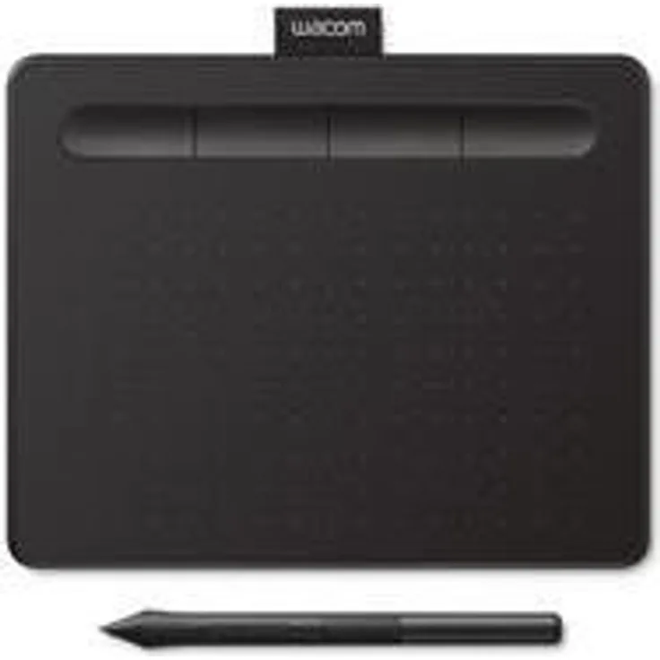 Wacom Intuos S Bluetooth Black Manga - Leichtes Grafiktablett mit präzisem Stift und Kreativapplikationen
