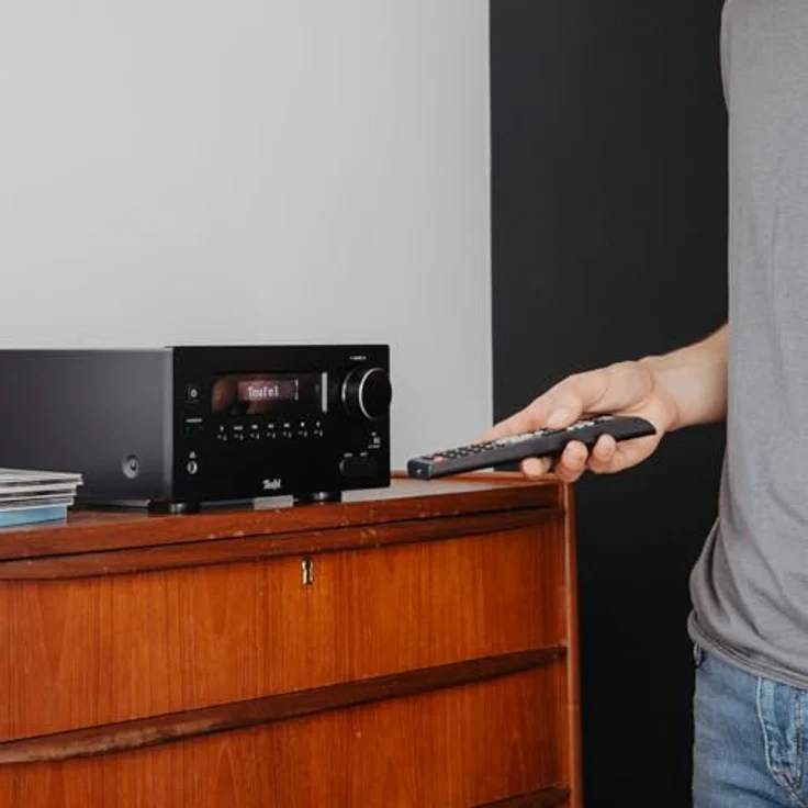 Teufel Ultima 20 Kombo 2, HiFi Stereo Kompaktanlage mit CD, Bluetooth, USB, DAB+ Digitalradio, FM Radio und Bassreflex (Schwarz) – Bild 4