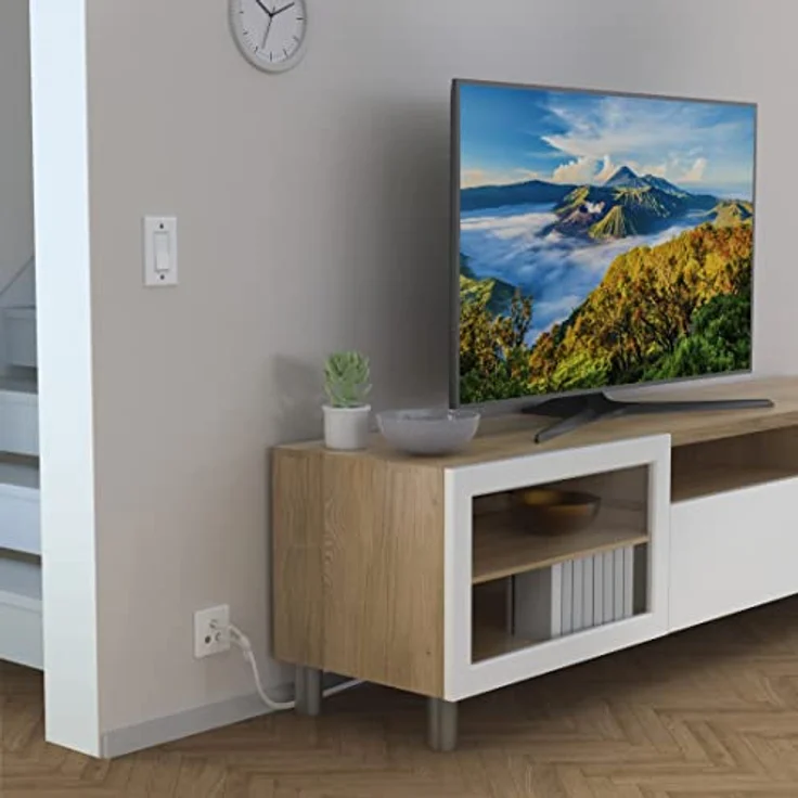 Hama Antennenkabel 1,5 m, F-Stecker auf F-Stecker, Weiß – Bild 4